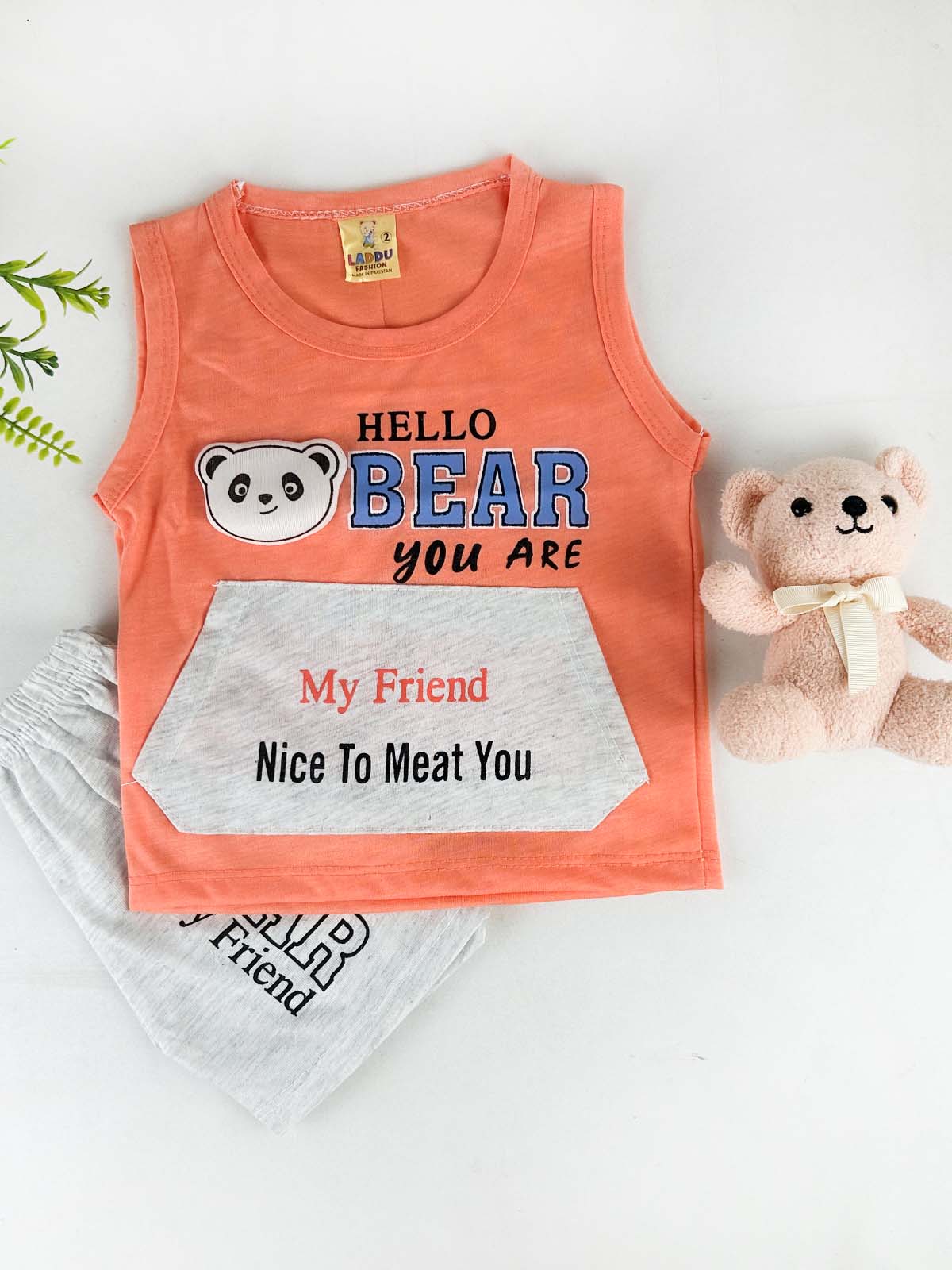 3Mth - 9Mth Coral Baba Suit For Newborn HG NBS771