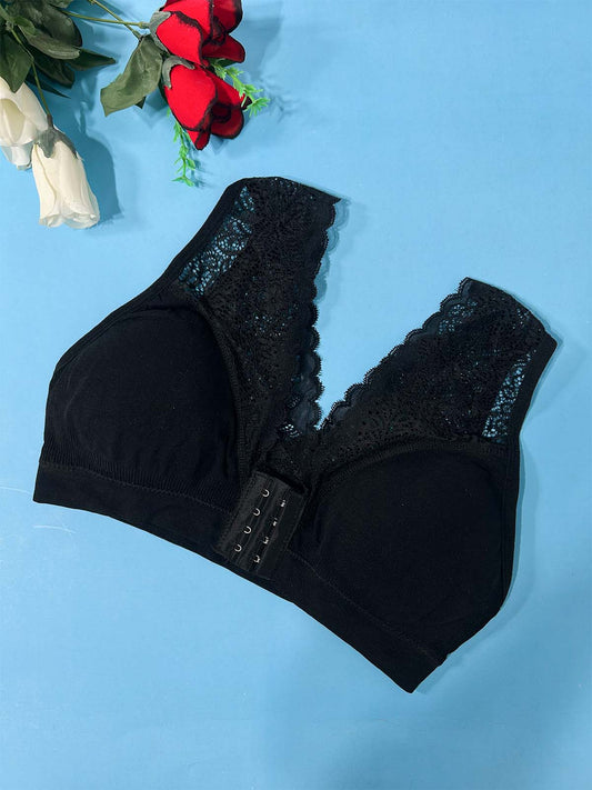 Seamless Black Padded Bra For Women LB66