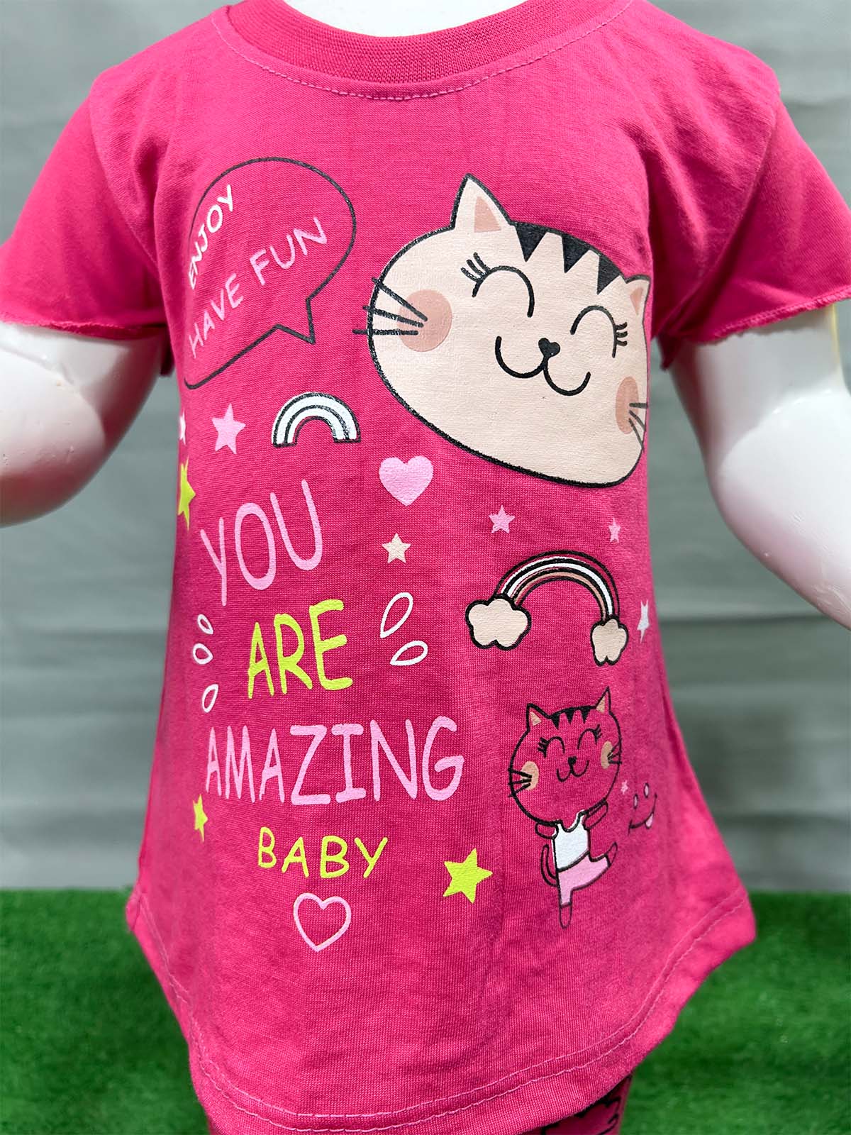 1Yr - 4Yrs Cat Pink Suit For Girls RG GS324