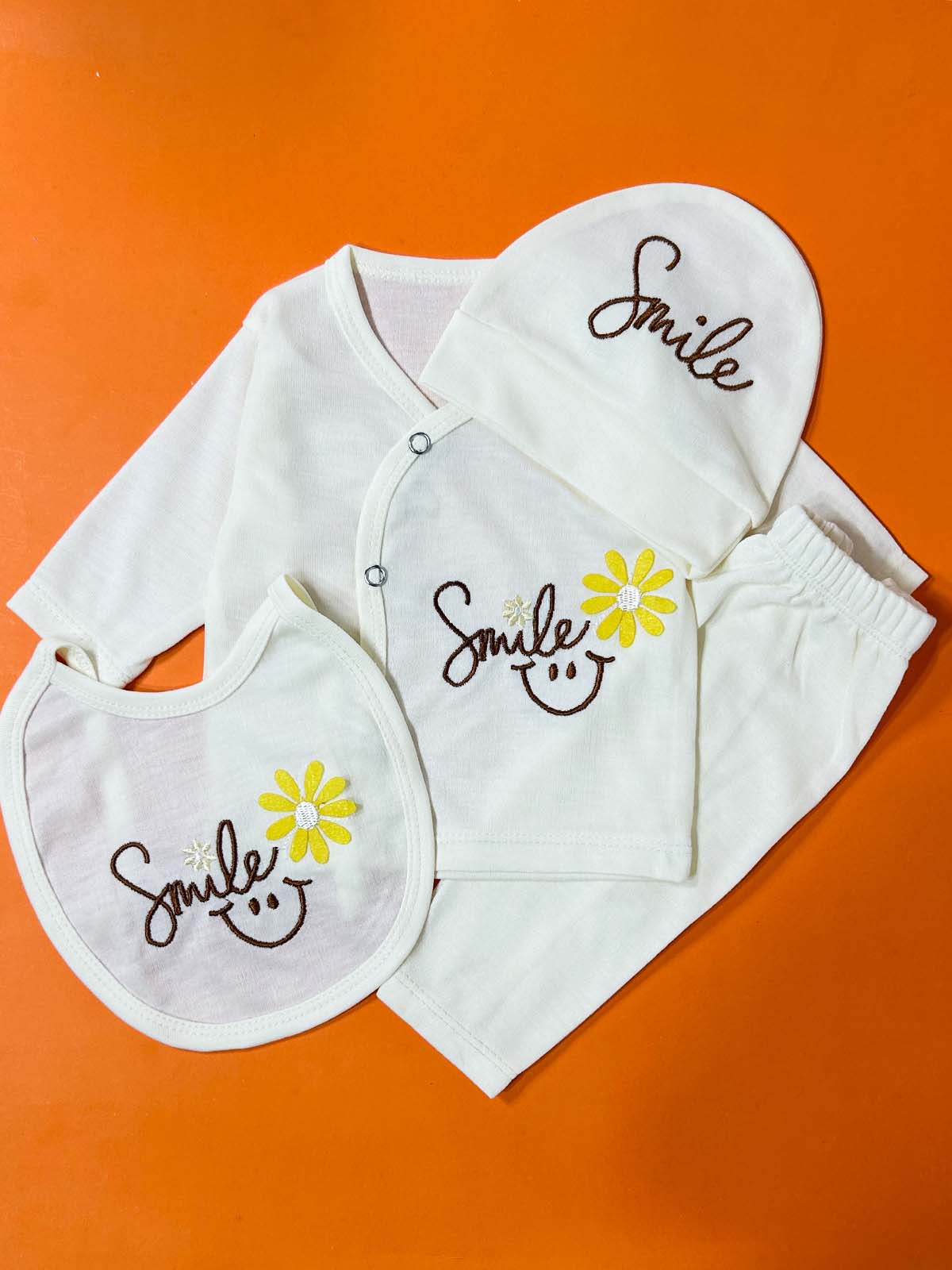 0Mth - 3Mth Yellow 4Pcs Gift Set For Newborn HG NBGS285