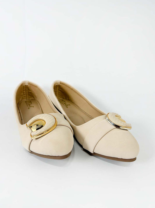 Beige Casual Pumps For Women WP27
