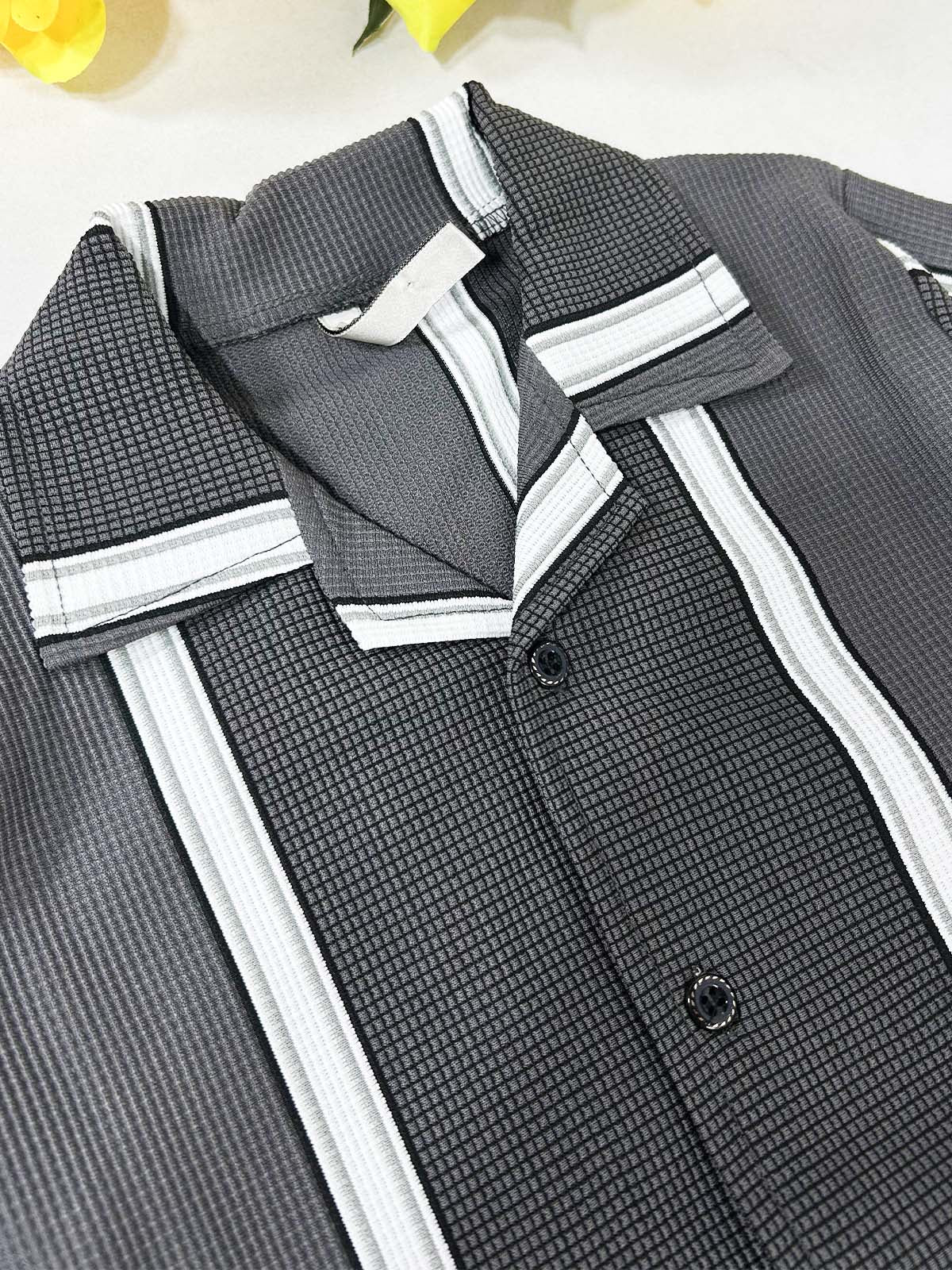 4Yrs - 10Yrs Grey Old Money Shirt for Boys BCS64