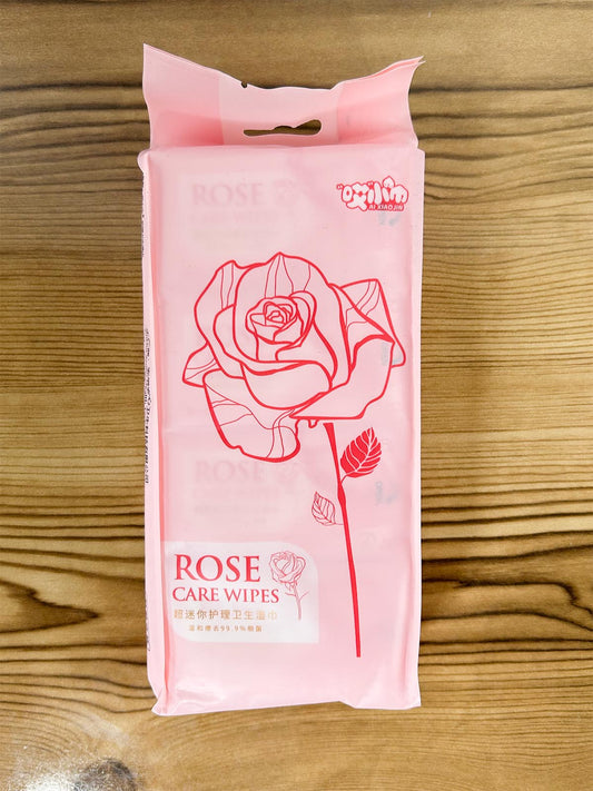 Pack of 8 Rose Girl Care Wipes 64 Pcs C56
