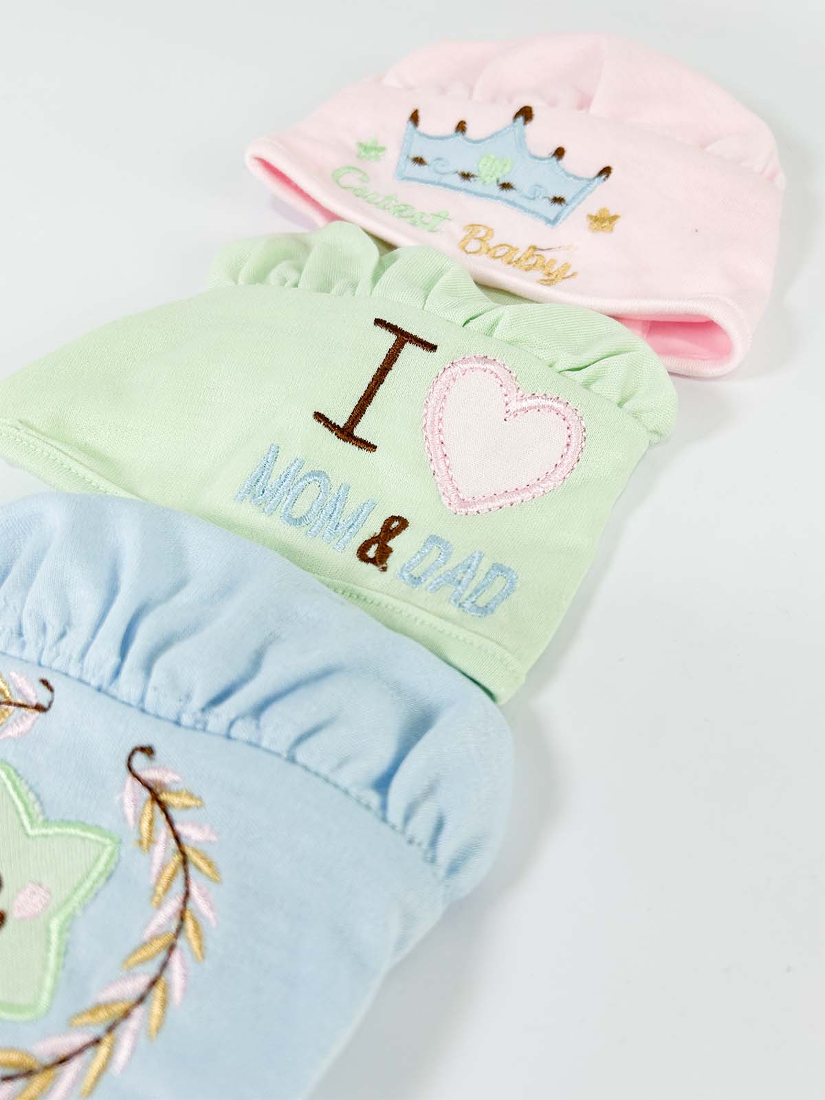 Pack Of 3 Cap For Newborn NB46