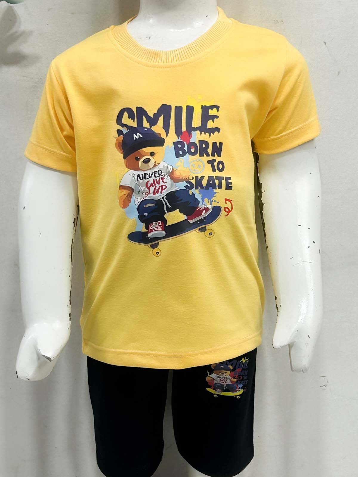 1Yr - 4Yrs Smile Yellow Suit For Kids RZ BS727