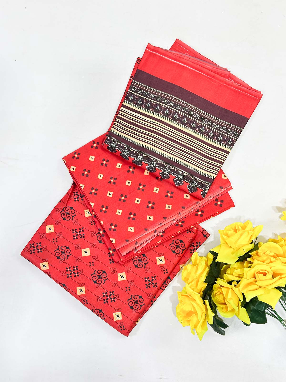 3Pcs Unstitched Digital Lawn Suit For Women WU172