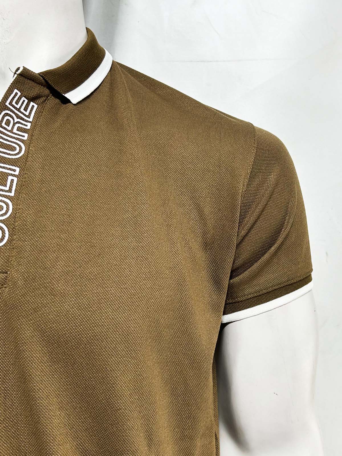 Brown Culture Polo T-Shirt For Men MTS424