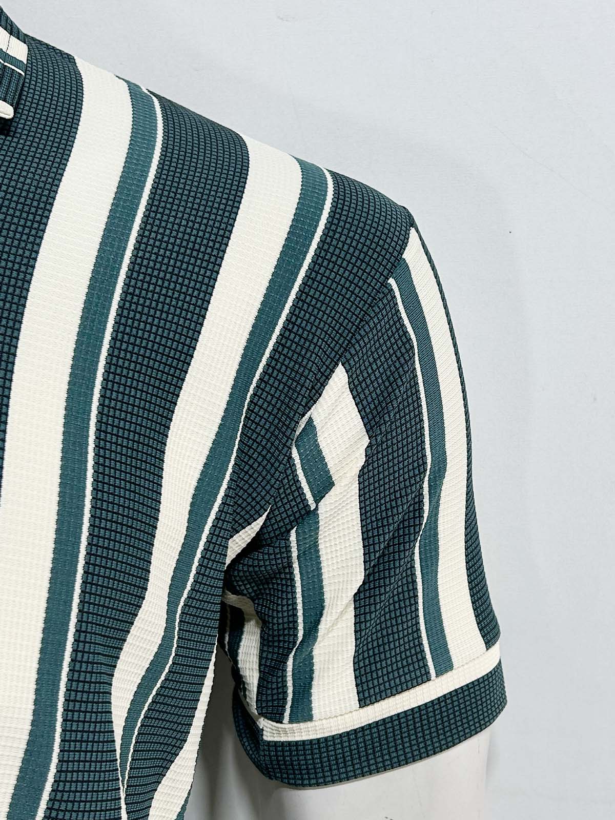 Teal Old Money Polo T-Shirt For Men MTS484