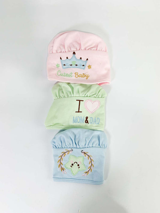 Pack Of 3 Cap For Newborn NB46