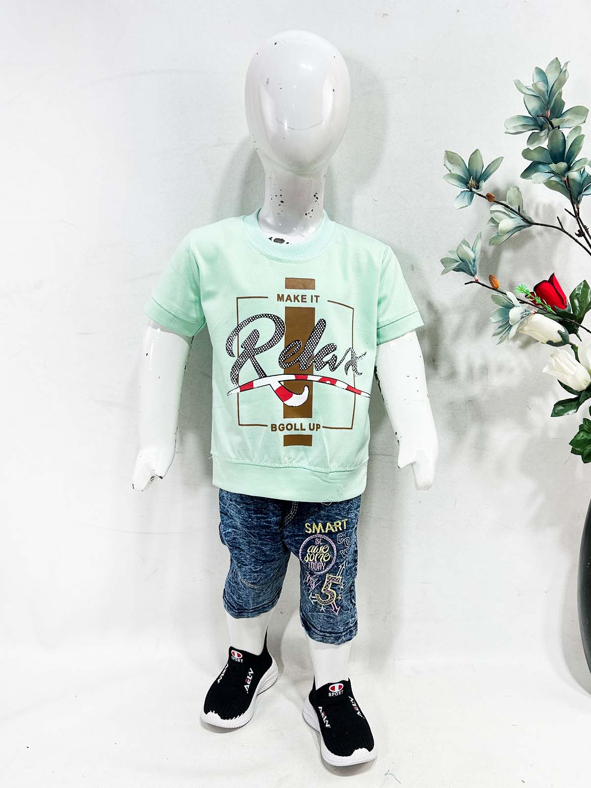 1Yr - 4Yrs Relax Green Suit For Kids RZ BS673