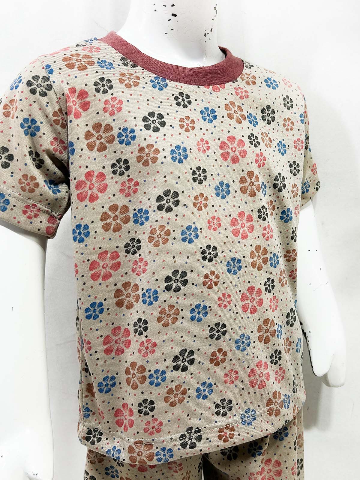 1Yrs - 5Yrs Brown Jersey Night Suit For Kids NG BNS48