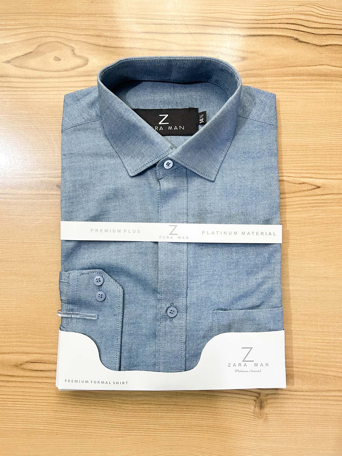 MFS613 Dull Blue Formal Dress Shirt For Men