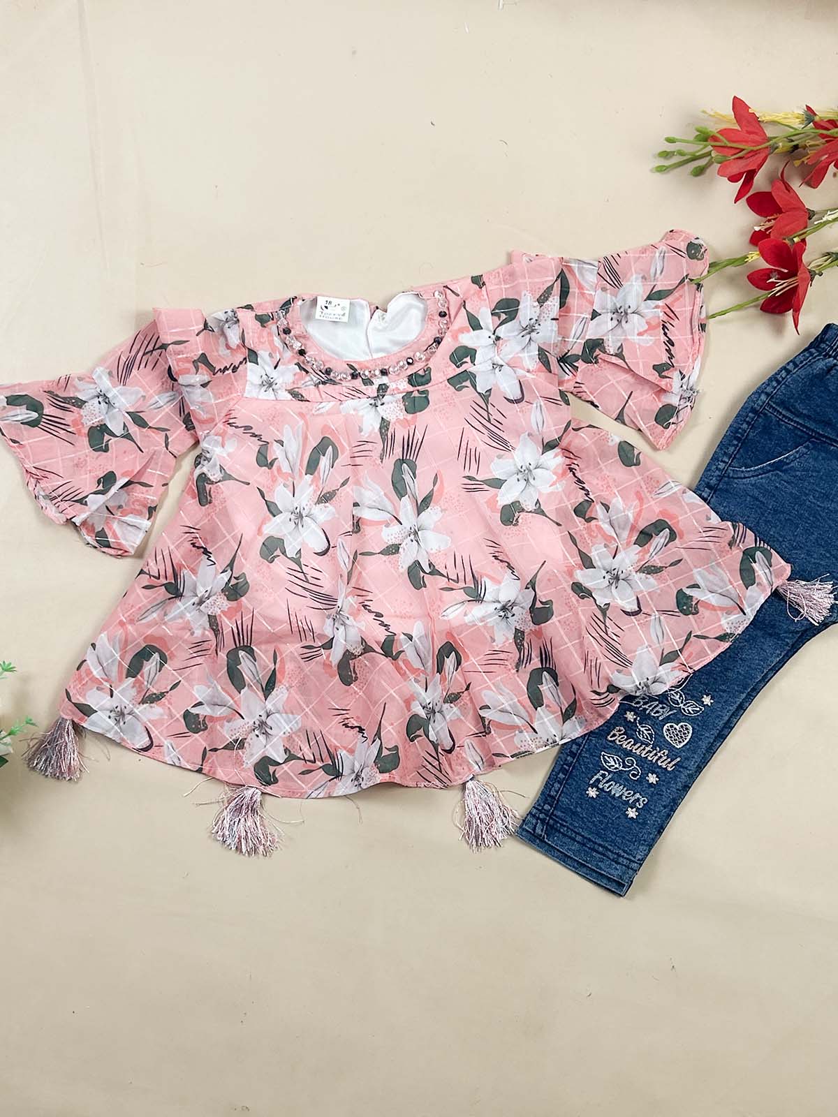 1Yr - 7Yrs Pink Suit For Girls TG GS446