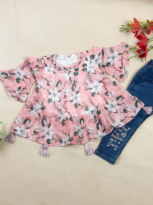 1Yr - 7Yrs Pink Suit For Girls TG GS446