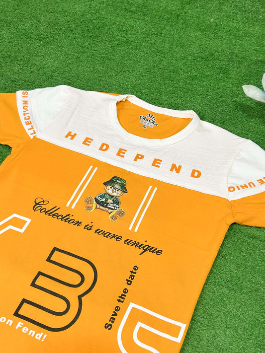 3Yrs - 7Yrs M Yellow T-Shirt For Boys SG BTS136