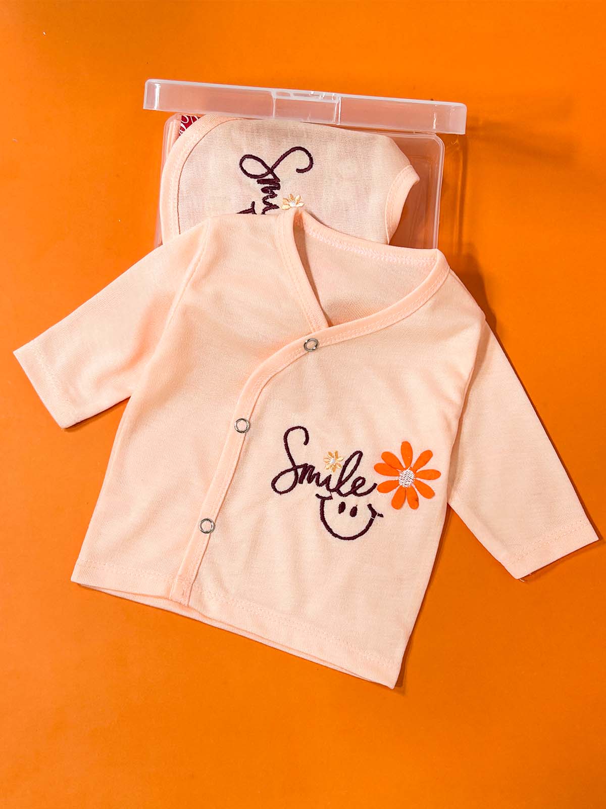 0Mth - 3Mth Peach 4Pcs Gift Set For Newborn HG NBGS286
