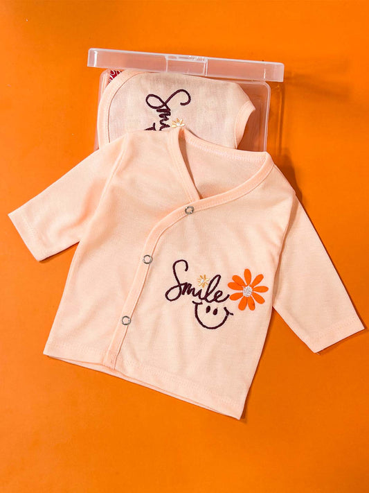 0Mth - 3Mth Peach 4Pcs Gift Set For Newborn HG NBGS286