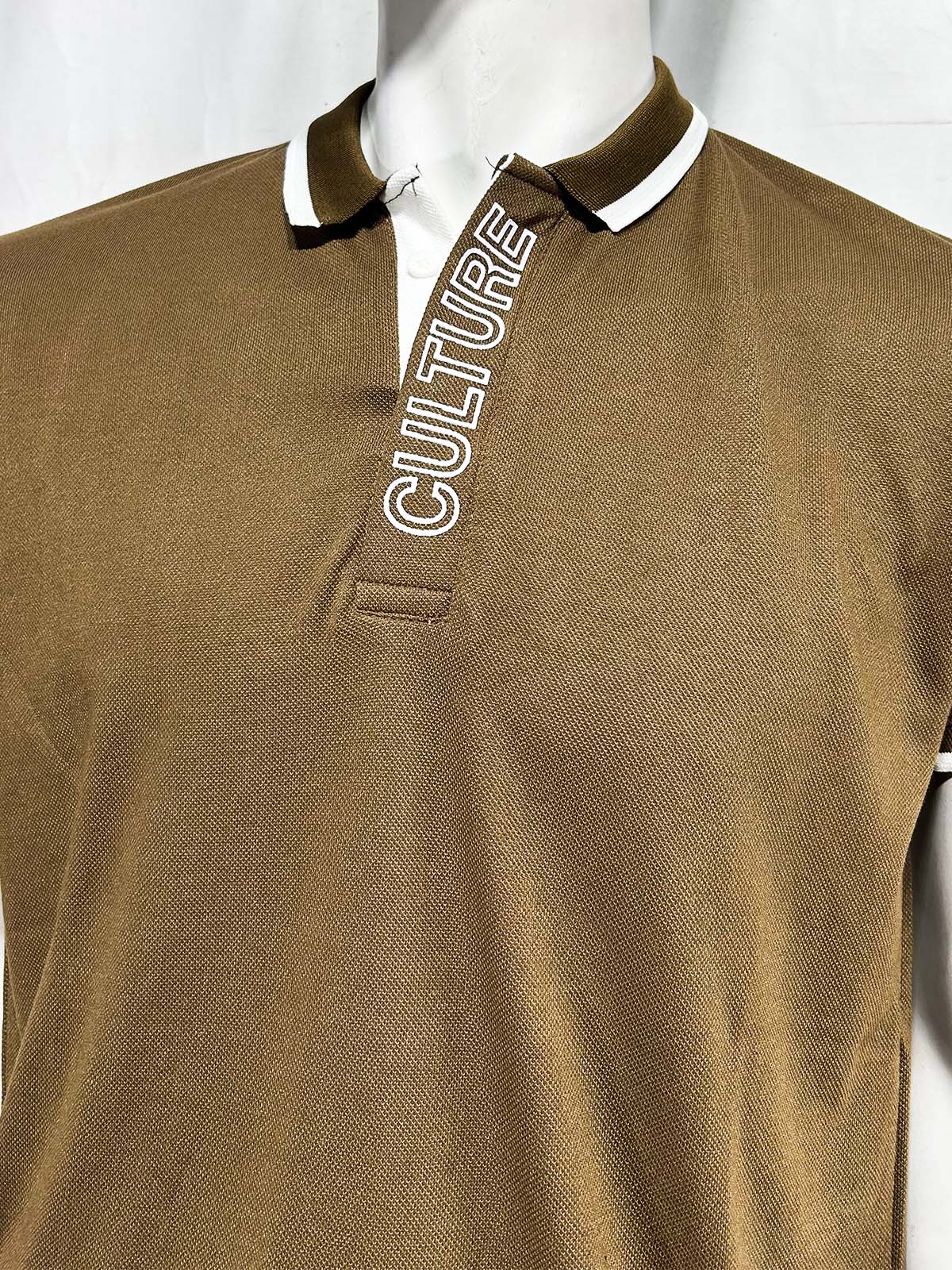 Brown Culture Polo T-Shirt For Men MTS424