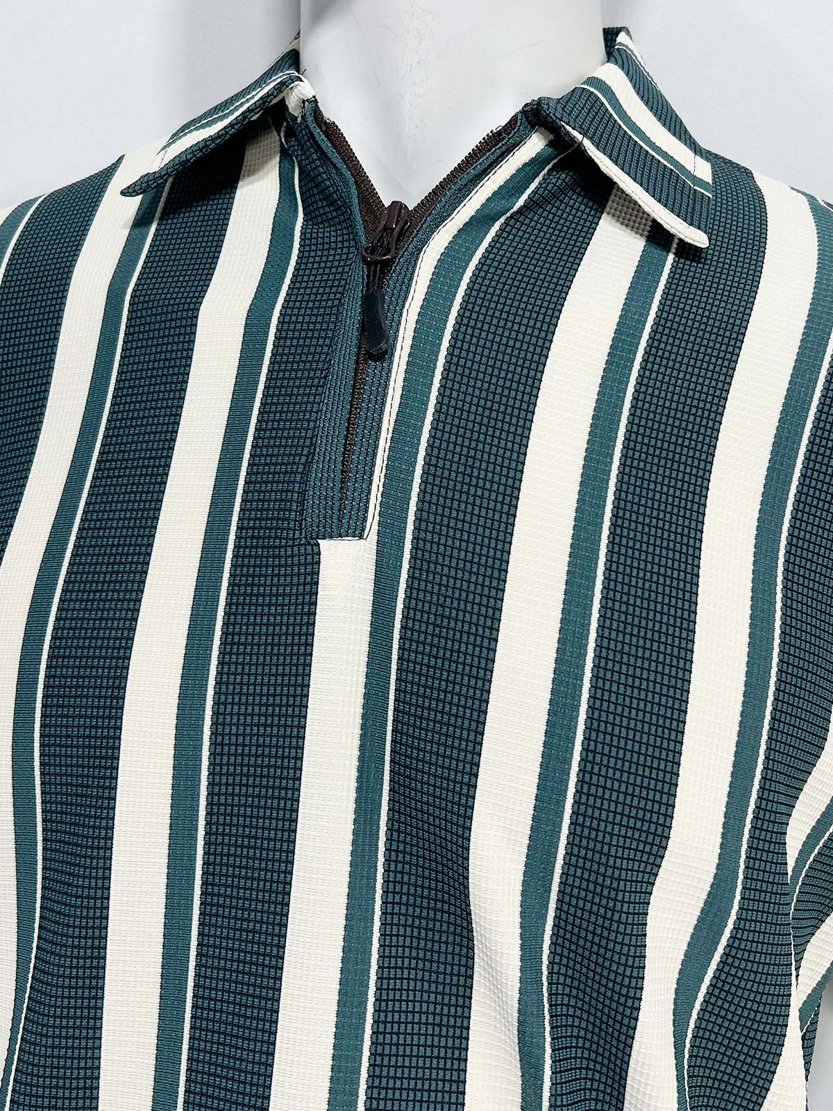 Teal Old Money Polo T-Shirt For Men MTS484