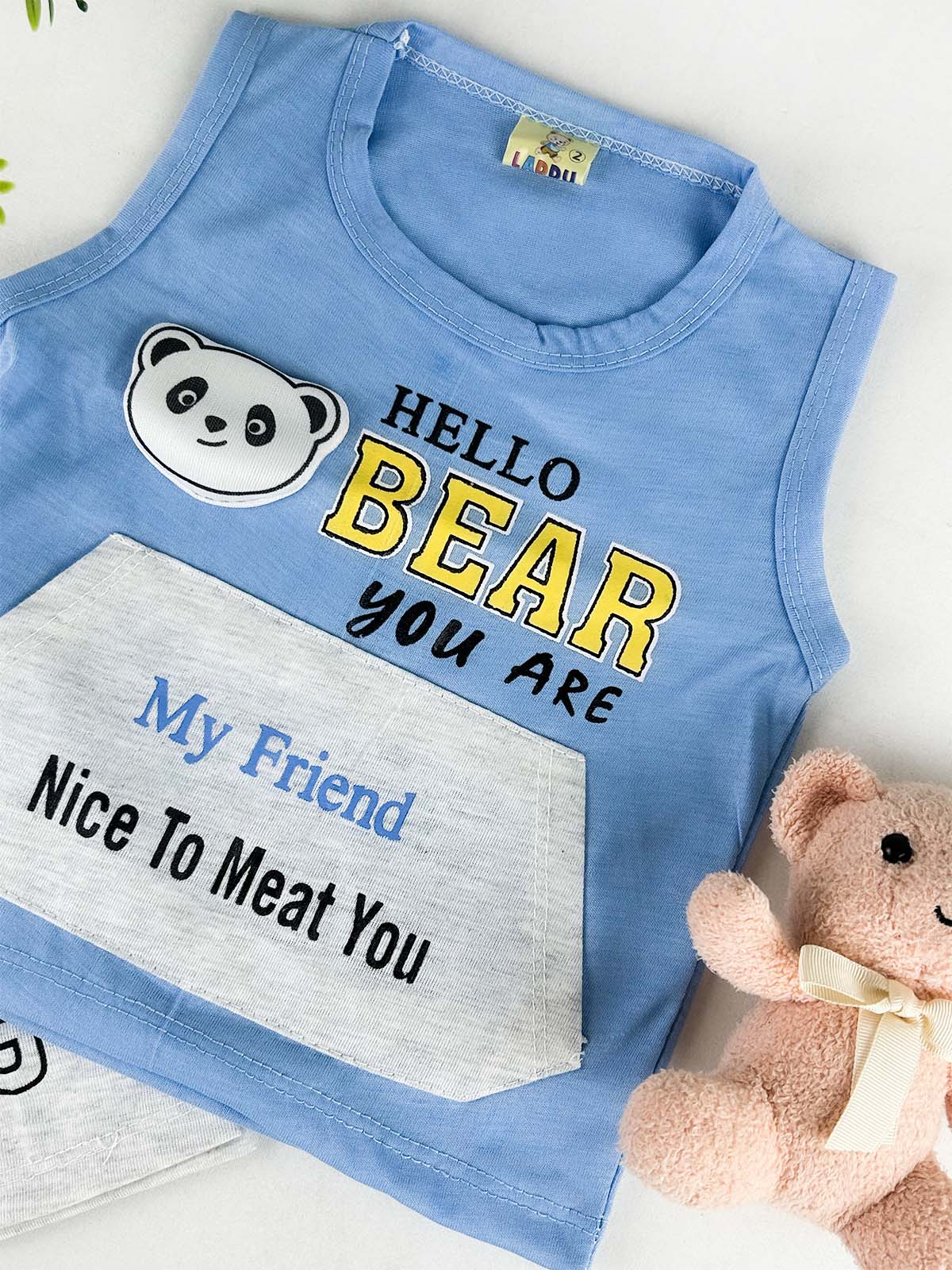 3Mth - 9Mth Blue Baba Suit For Newborn HG NBS770