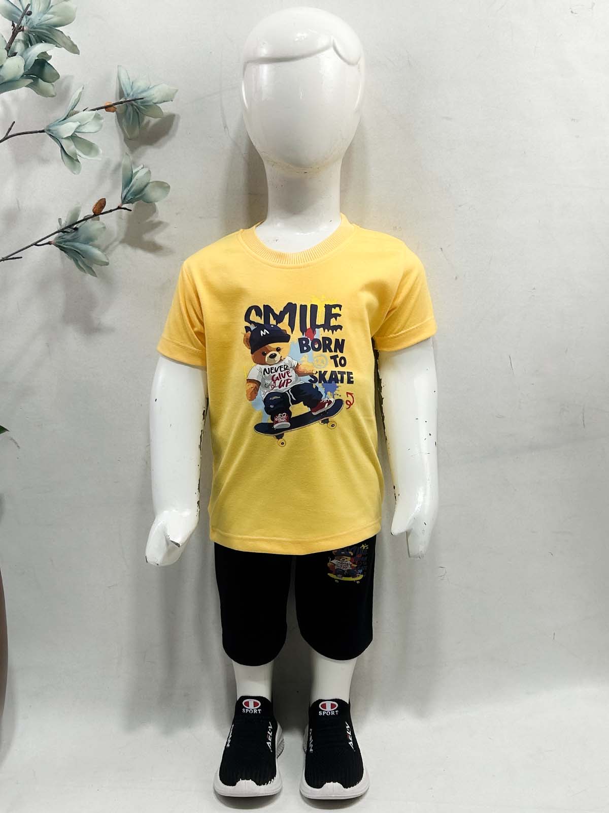 1Yr - 4Yrs Smile Yellow Suit For Kids RZ BS727
