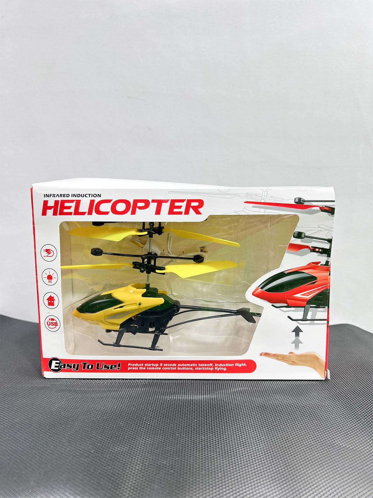 Rechargeable Hand Sensor Helicopter Yellow KTY167