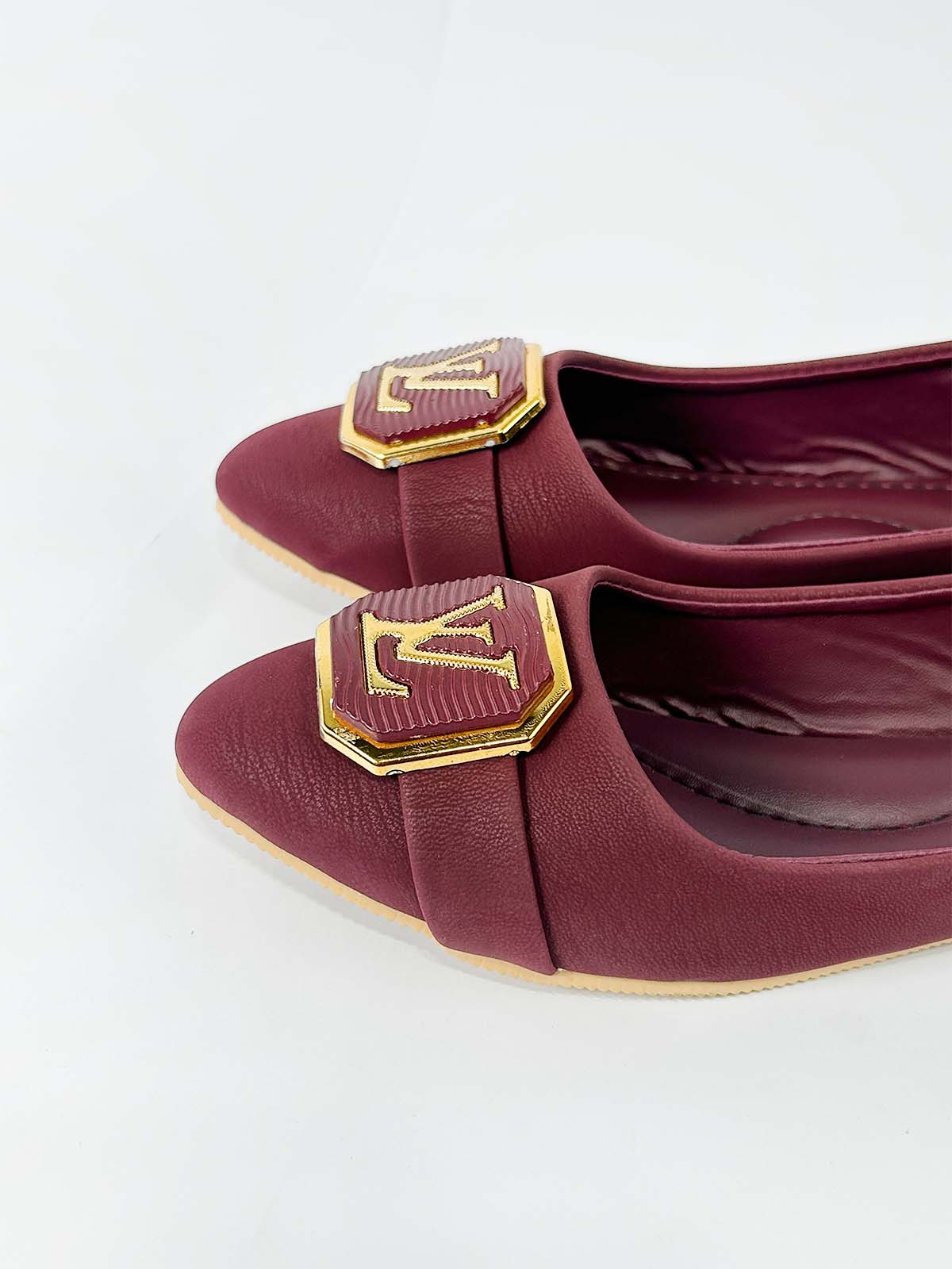 Maroon Casual Pumps For Women WP28