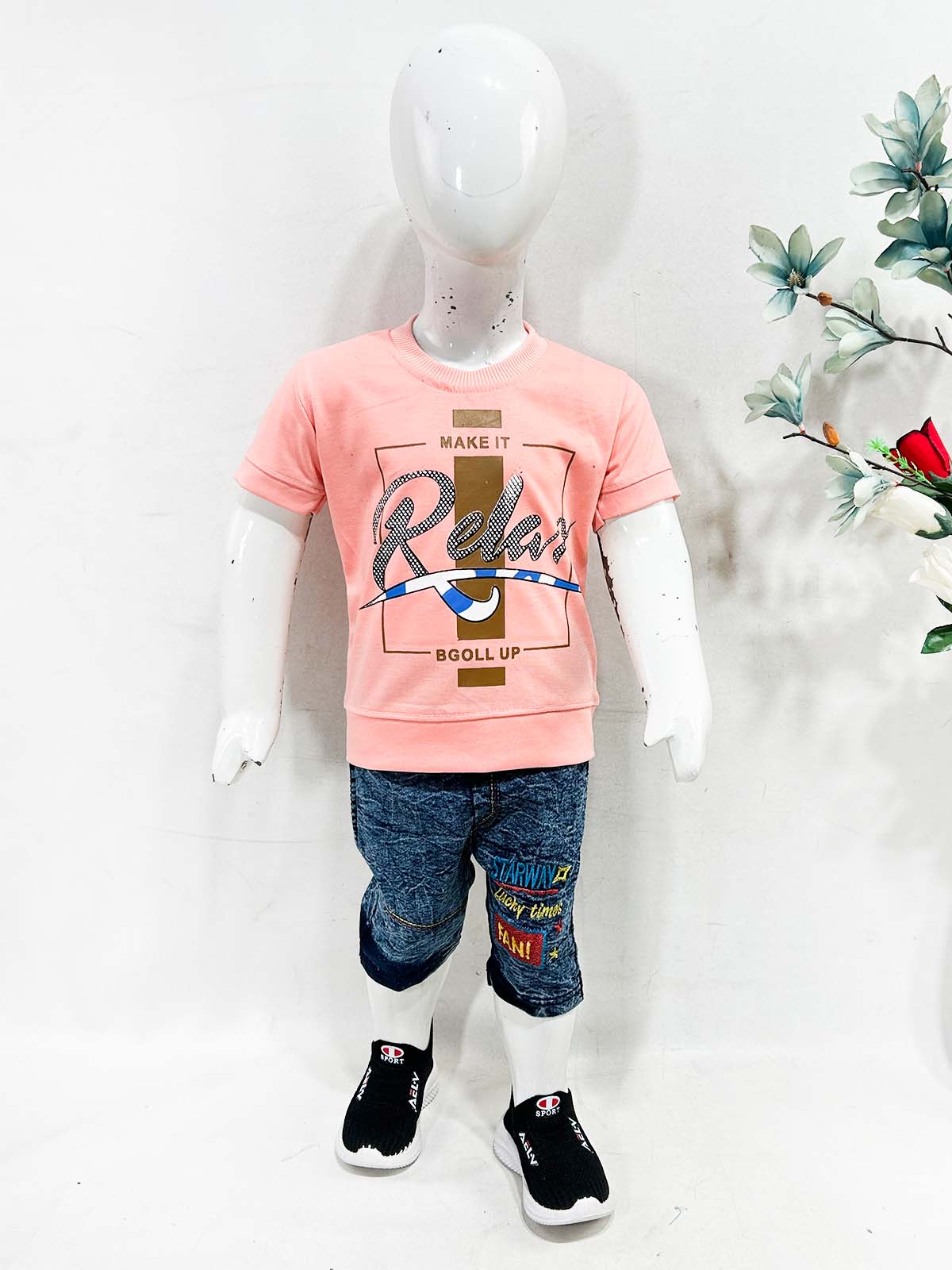 1Yr - 4Yrs Relax Pink Suit For Kids RZ BS674