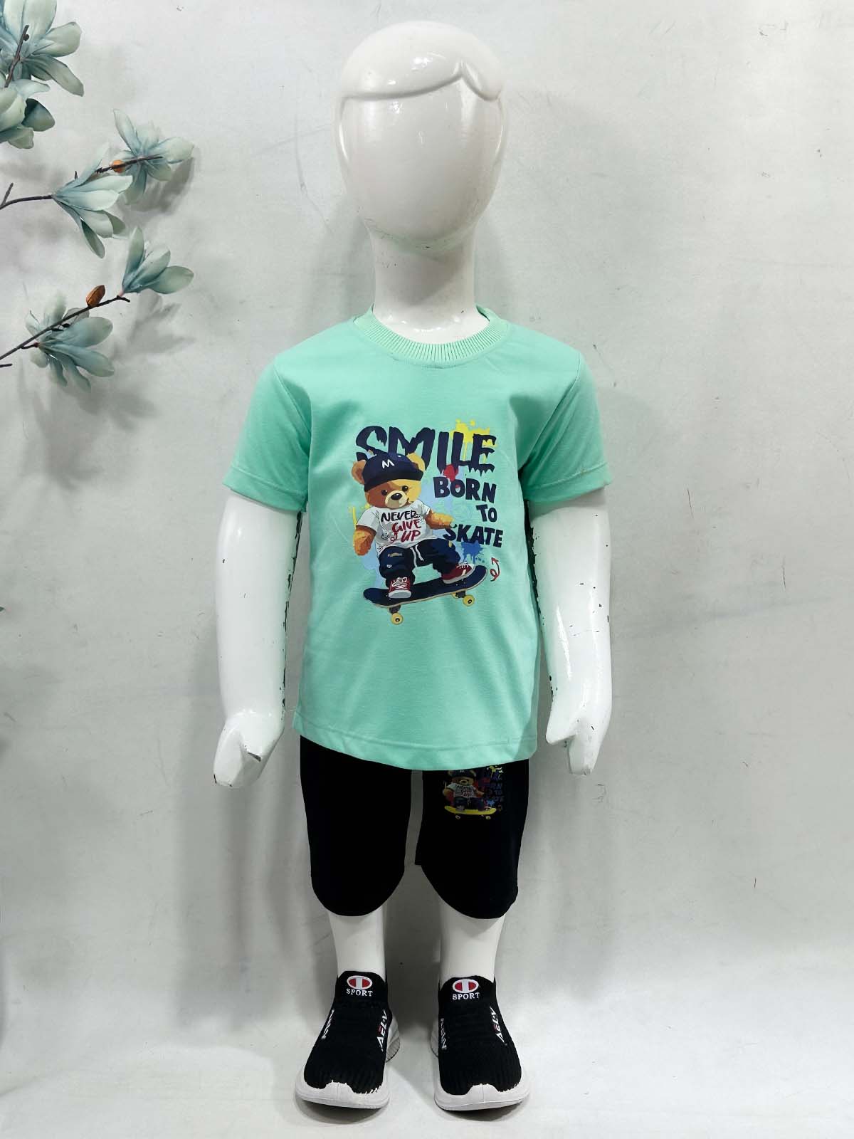 1Yr - 4Yrs Smile Green Suit For Kids RZ BS726
