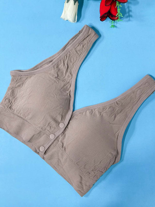 Seamless Grey Padded Bra For Women LB64