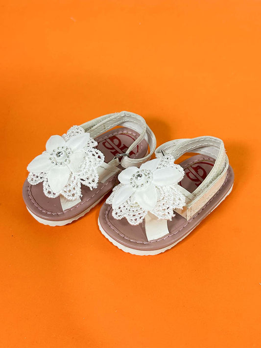 White Sandal For Newborn NB70