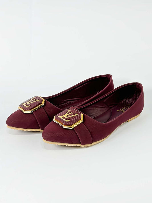 Maroon Casual Pumps For Women WP28