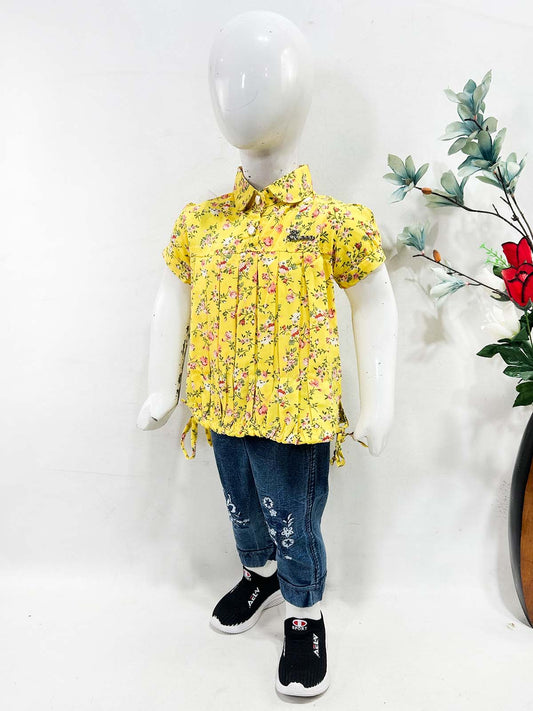 1Yr - 4Yrs Yellow Suit For Girls OP GS434