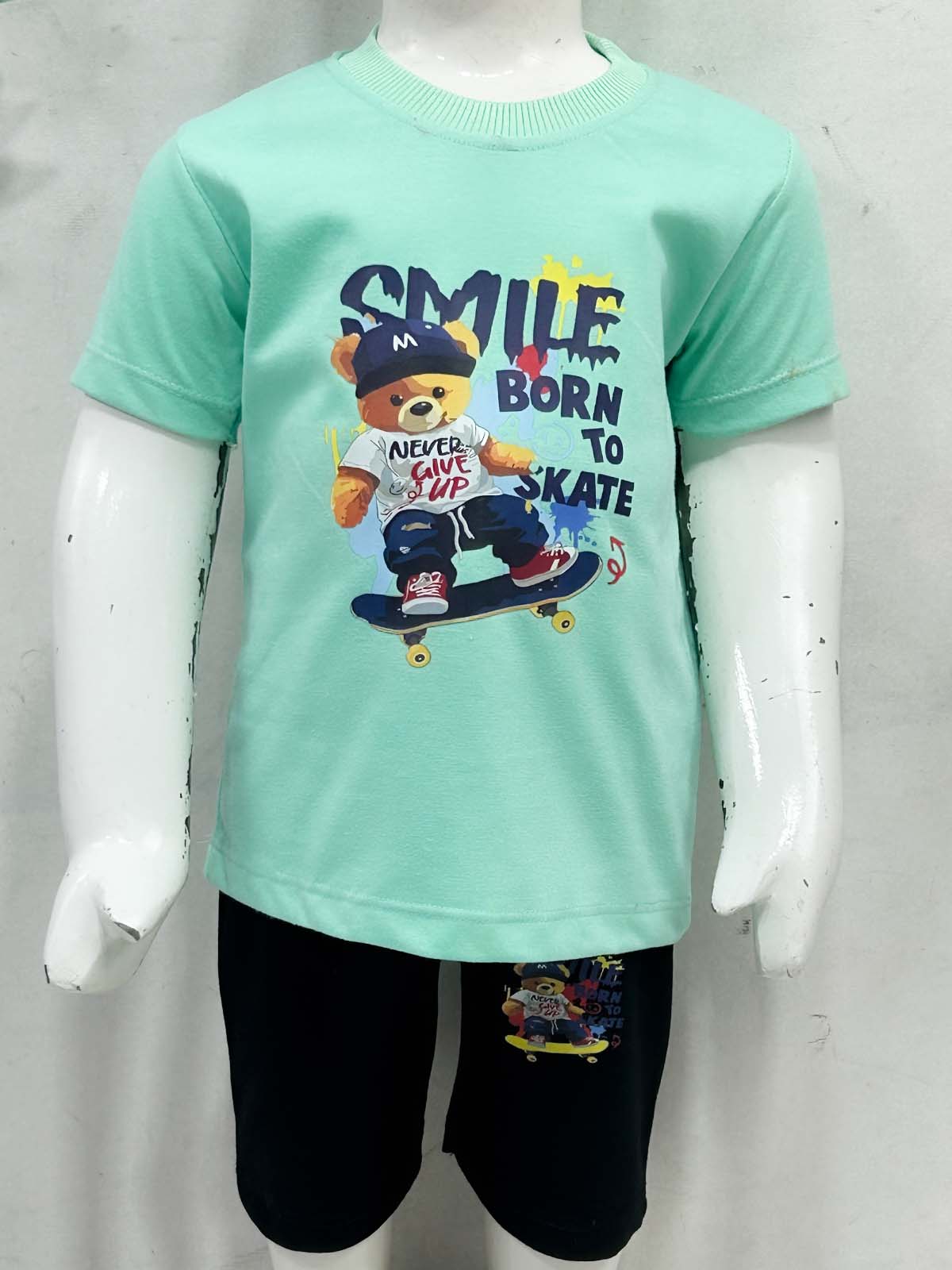 1Yr - 4Yrs Smile Green Suit For Kids RZ BS726