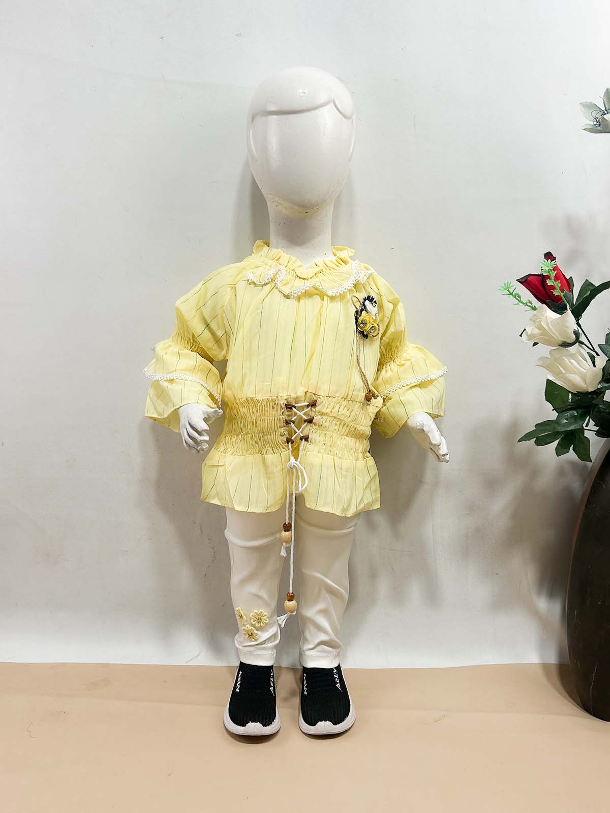 1Yr - 4Yrs Yellow Suit For Girls TG GS456