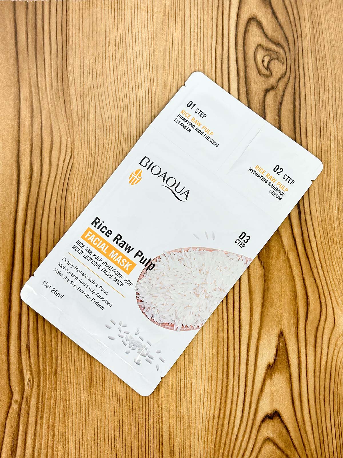 3-Step Rice Raw Pulp Facial Mask C71