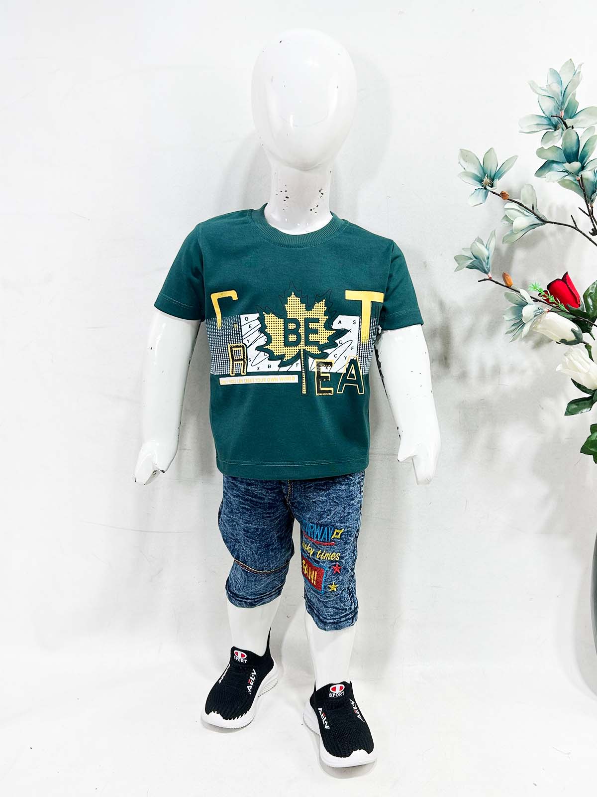 1Yr - 4Yrs BE Green Suit For Kids RZ BS675