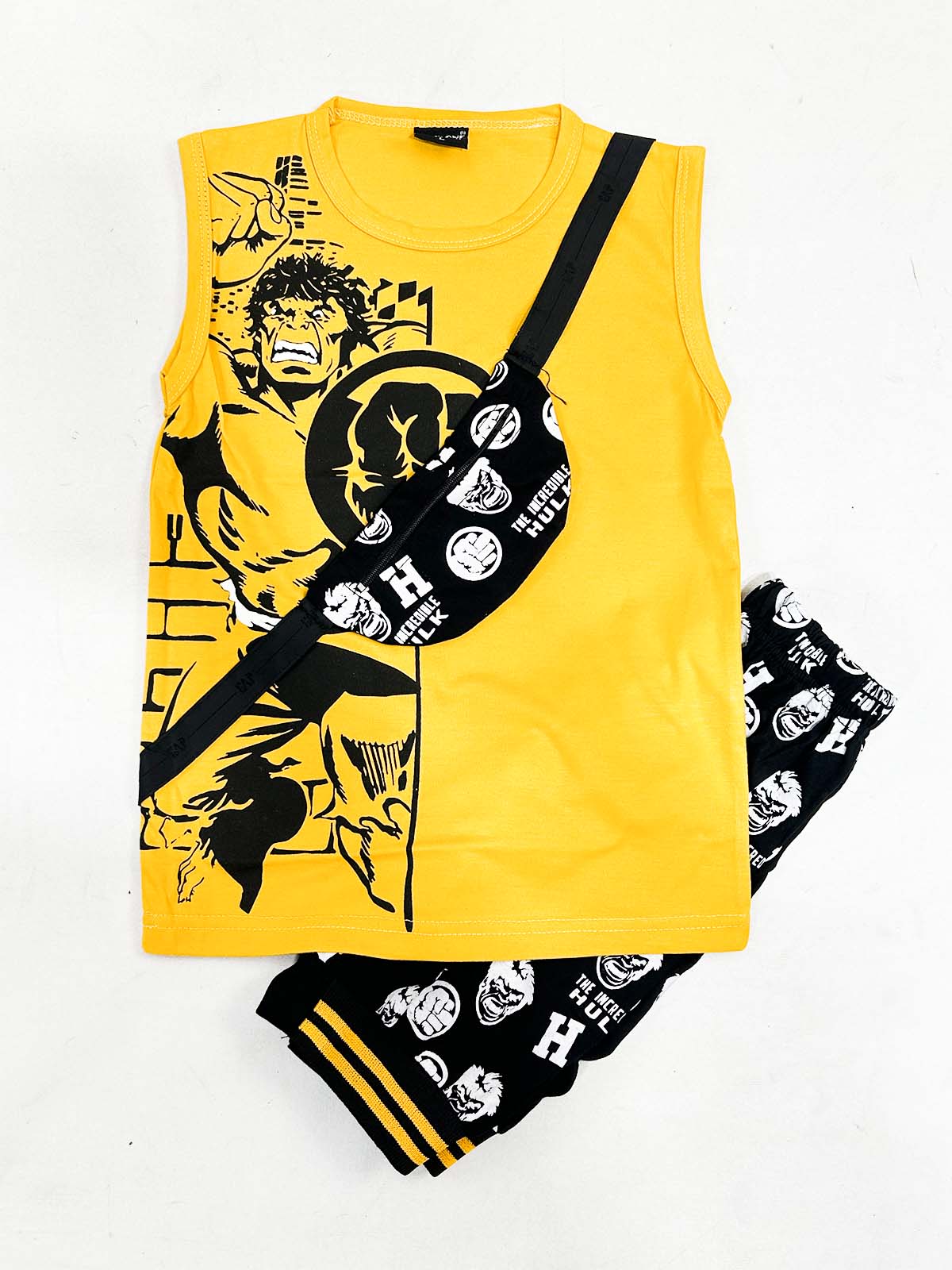 1Yr - 4Yrs Hulk Yellow Sandow Suit For Kids OP BS697