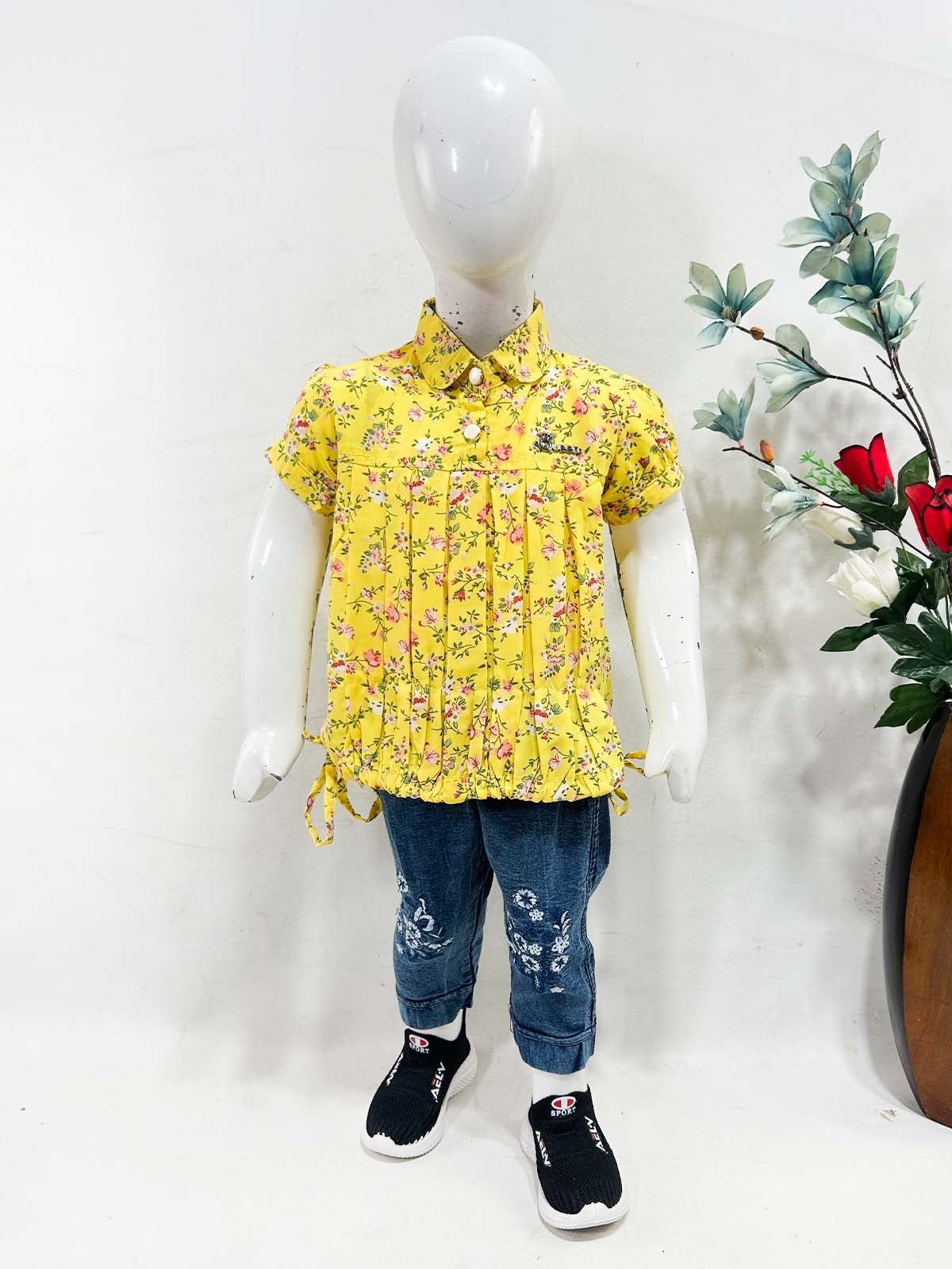 1Yr - 4Yrs Yellow Suit For Girls OP GS434