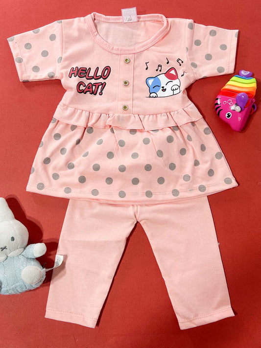 3Mth - 9Mth Pink Baby Suit For Newborn NBS708