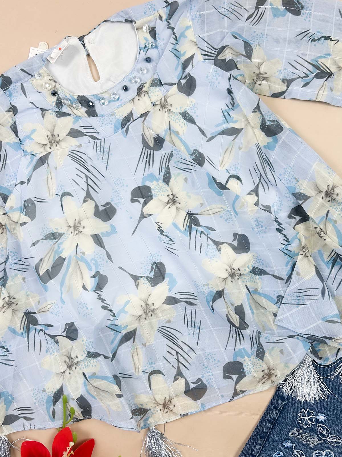 1Yr - 7Yrs Light Blue Suit For Girls TG GS444