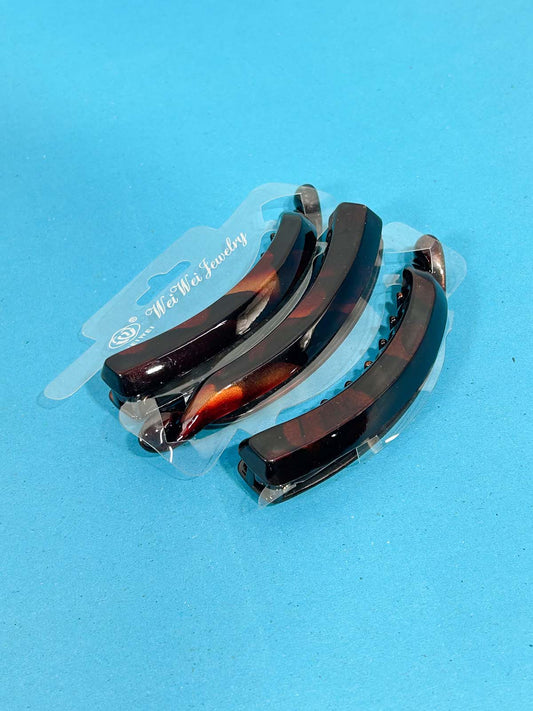 Pack Of 3 Brown Hair Clips For Girls GHC96