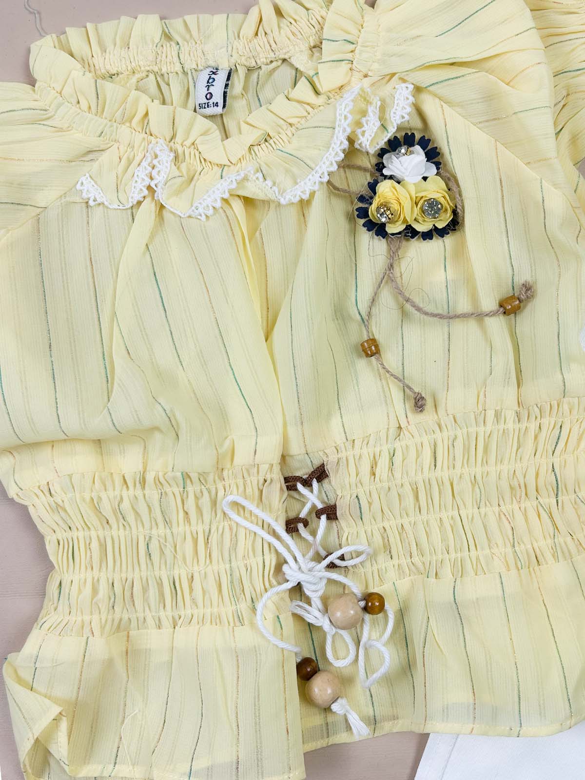 1Yr - 4Yrs Yellow Suit For Girls TG GS456