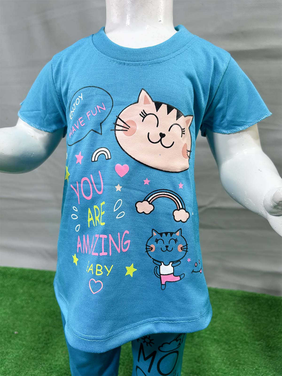 1Yr - 4Yrs Cat Blue Suit For Girls RG GS323