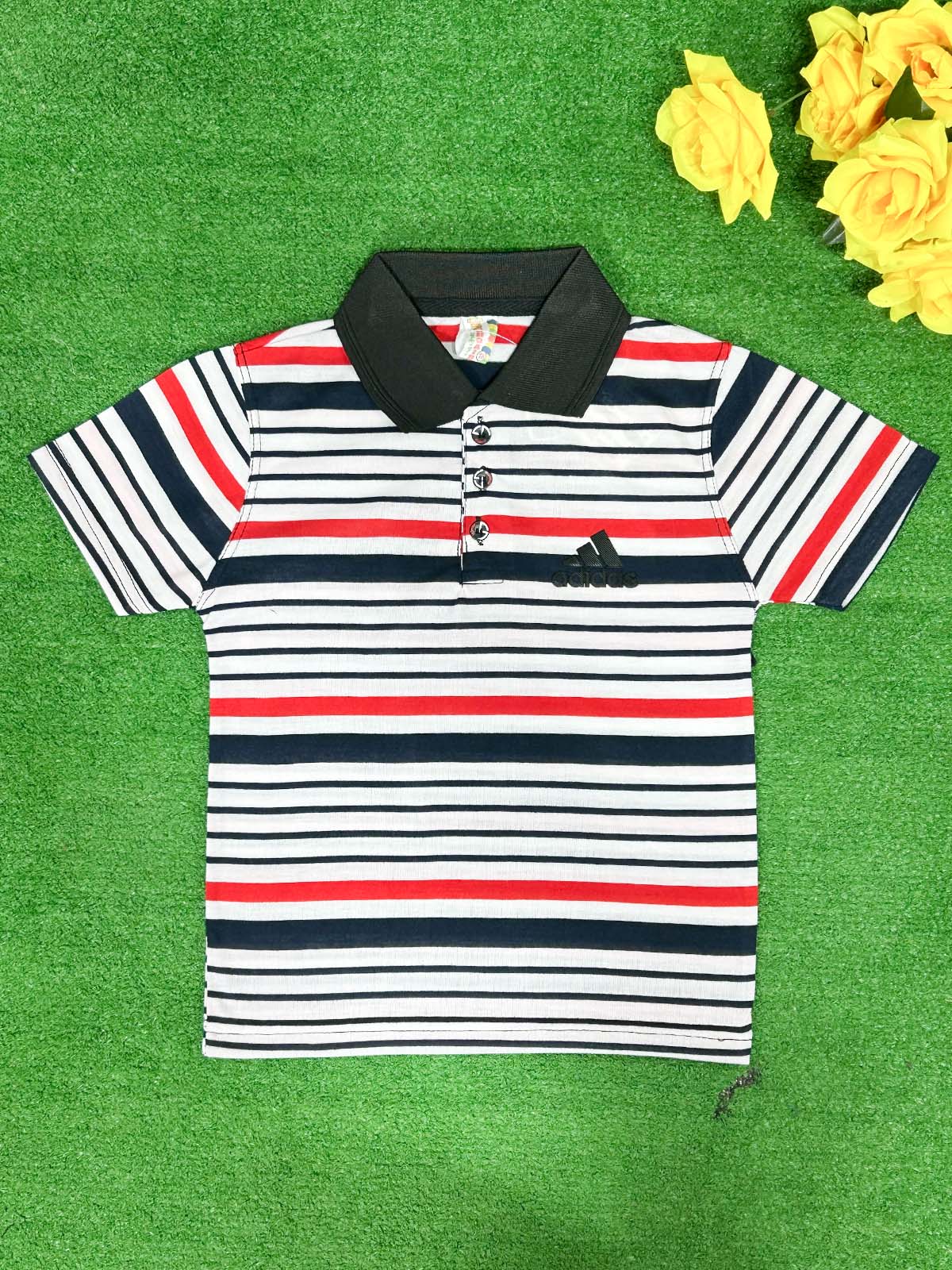 2Yrs - 7Yrs White Stripes T-Shirt For Boys SG BTS120