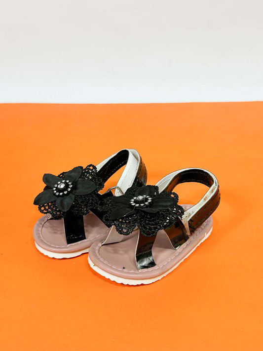 Black Sandal For Newborn NB71