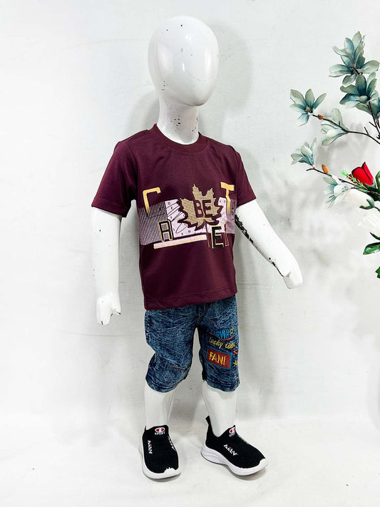 1Yr - 4Yrs BE Burgundy Suit For Kids MG BS676
