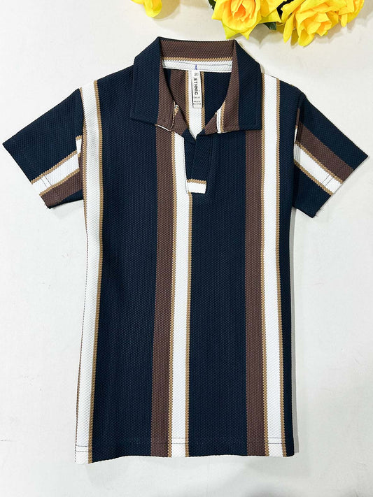 4Yrs - 10Yrs Brown Old Money T-Shirt For Boys BTS154