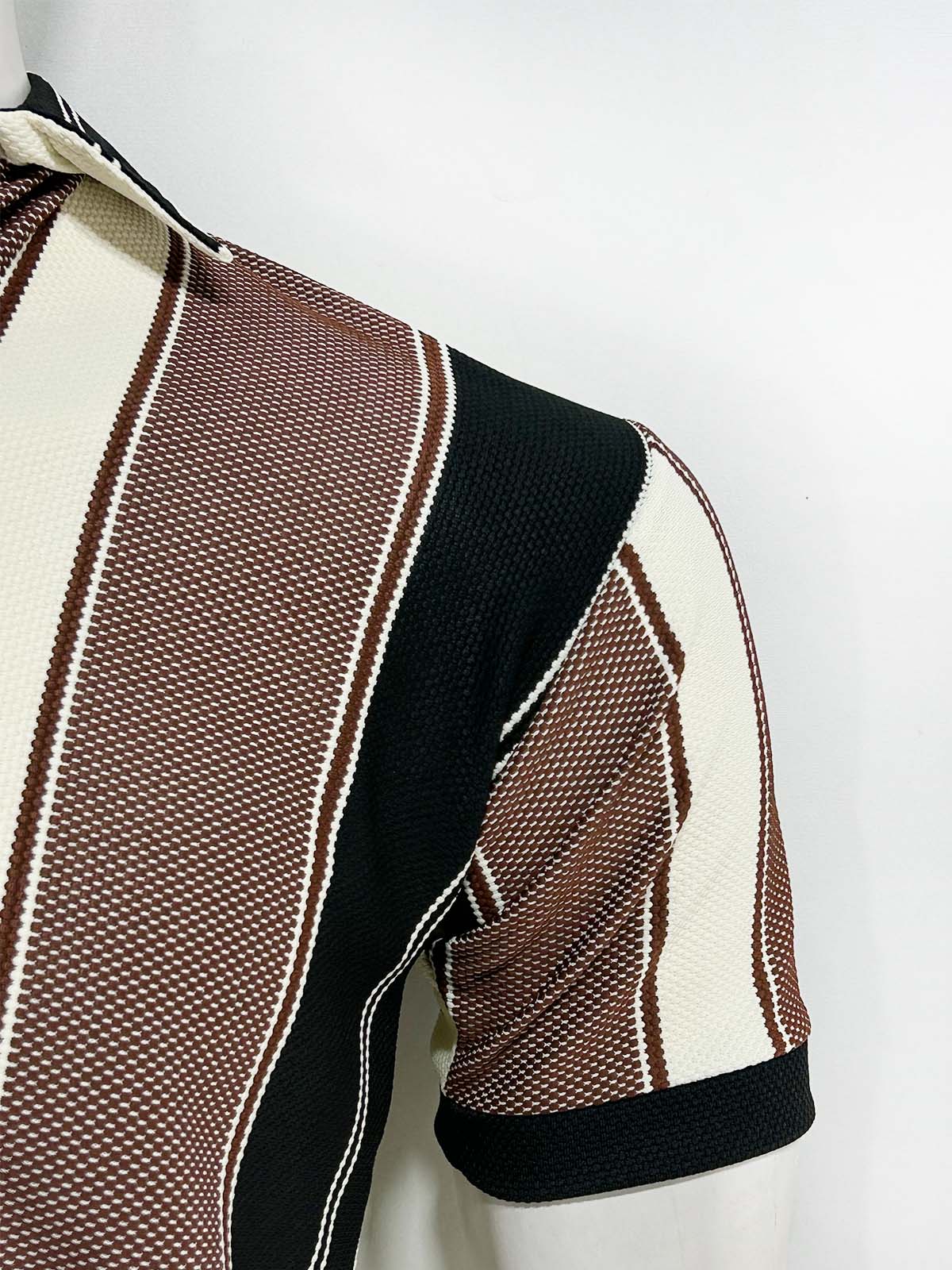 B Brown Old Money Polo T-Shirt For Men MTS486