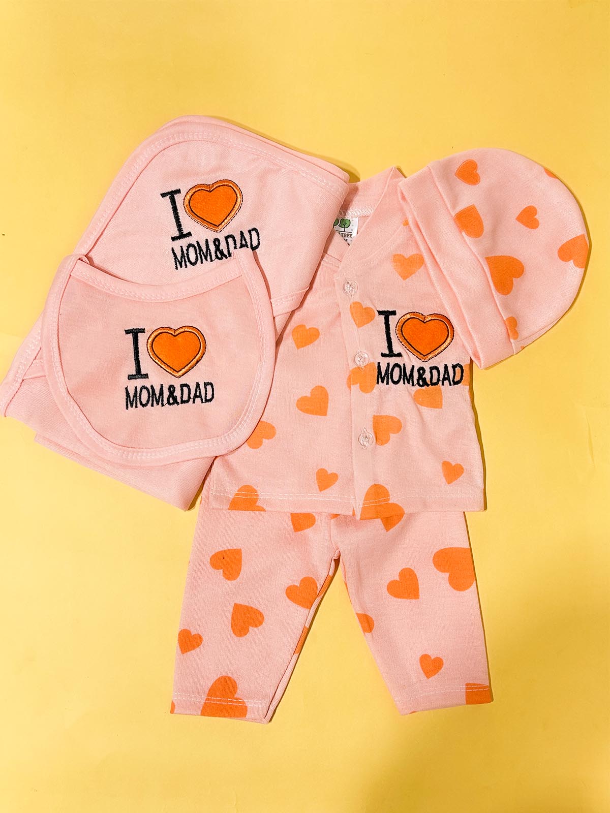 0Mth - 3Mth Pink 5Pcs Gift Set For Newborn HG NBGS336
